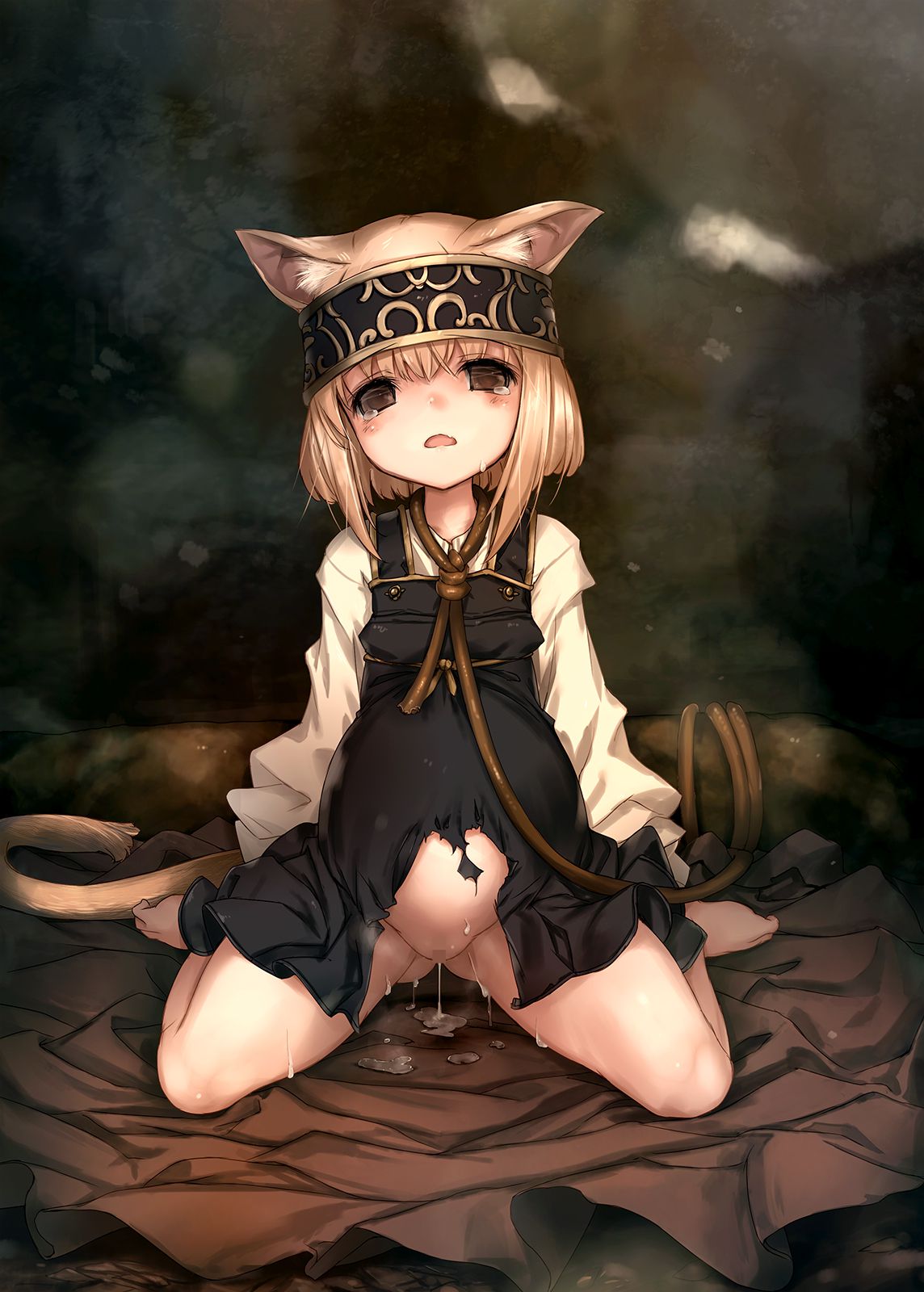 二次ロリ少女が好き放題犯されてしまってひどい目にあったレイプ後って感じの二次エロ画像-52