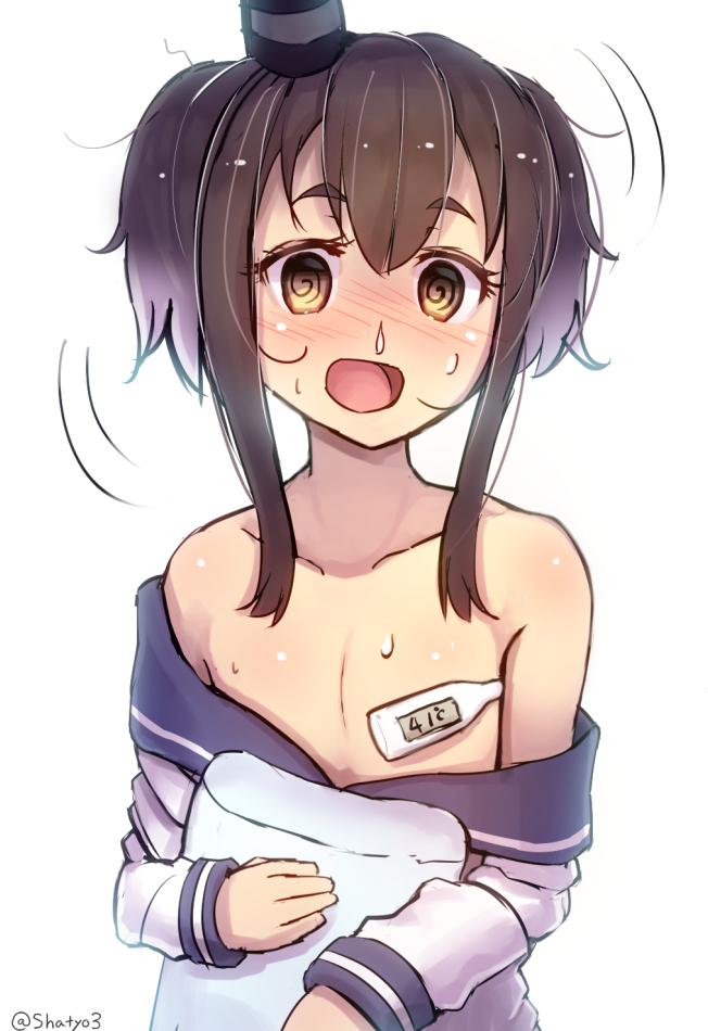 二次ロリ少女のの風邪ひき看病で役得エッチ！検温や座薬挿入や清拭など看病二次エロ画像-31