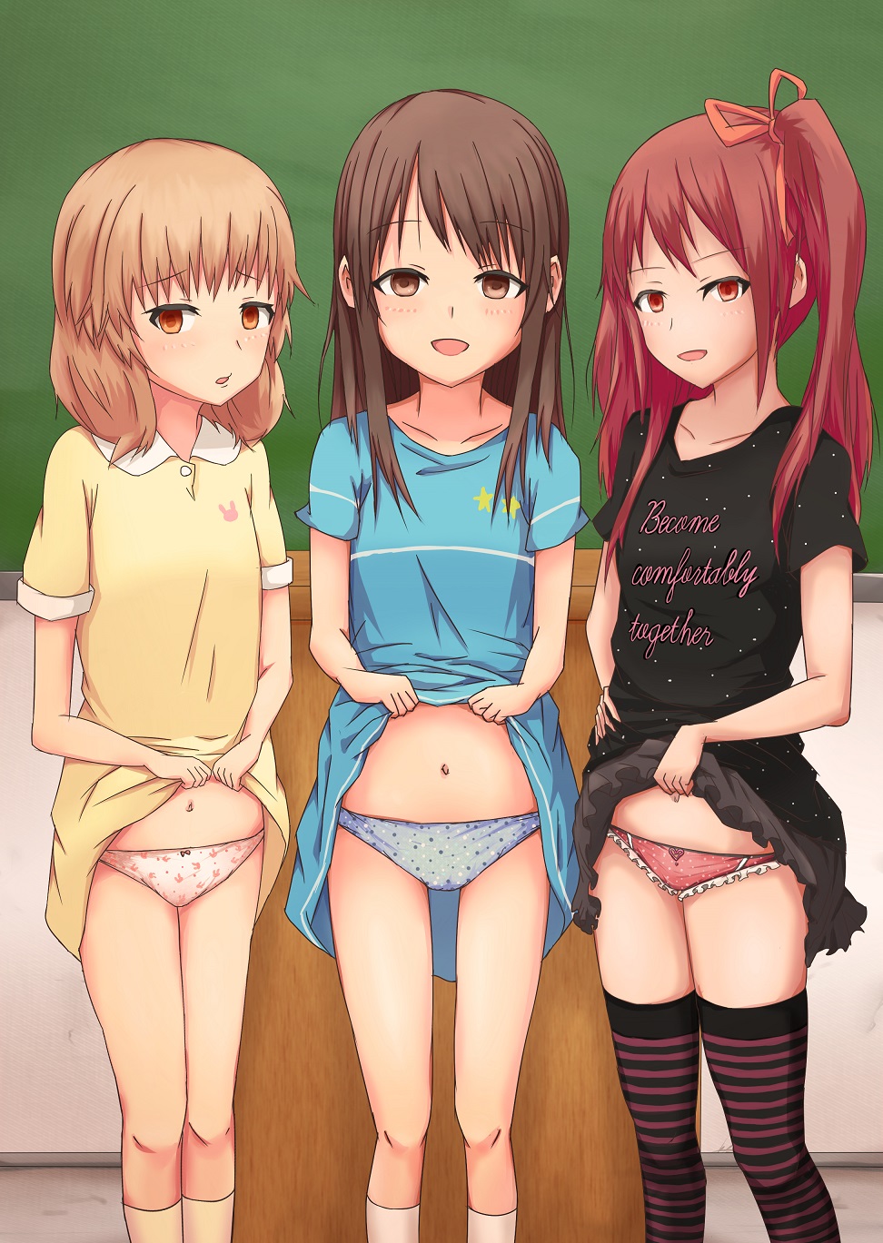 二次ロリ少女が教室の黒板の前でエッチな恰好したりハメられて性教育現場の教科書にされてる授業受けたい二次エロ画像-23
