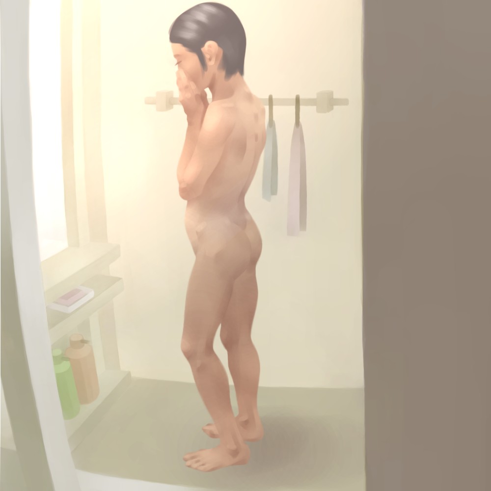 二次ロリ少女が寒くなってきたのでお風呂で温まってるおふロリ二次エロ画像-4