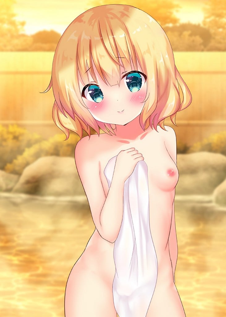 二次ロリ少女が寒くなってきたのでお風呂で温まってるおふロリ二次エロ画像-12