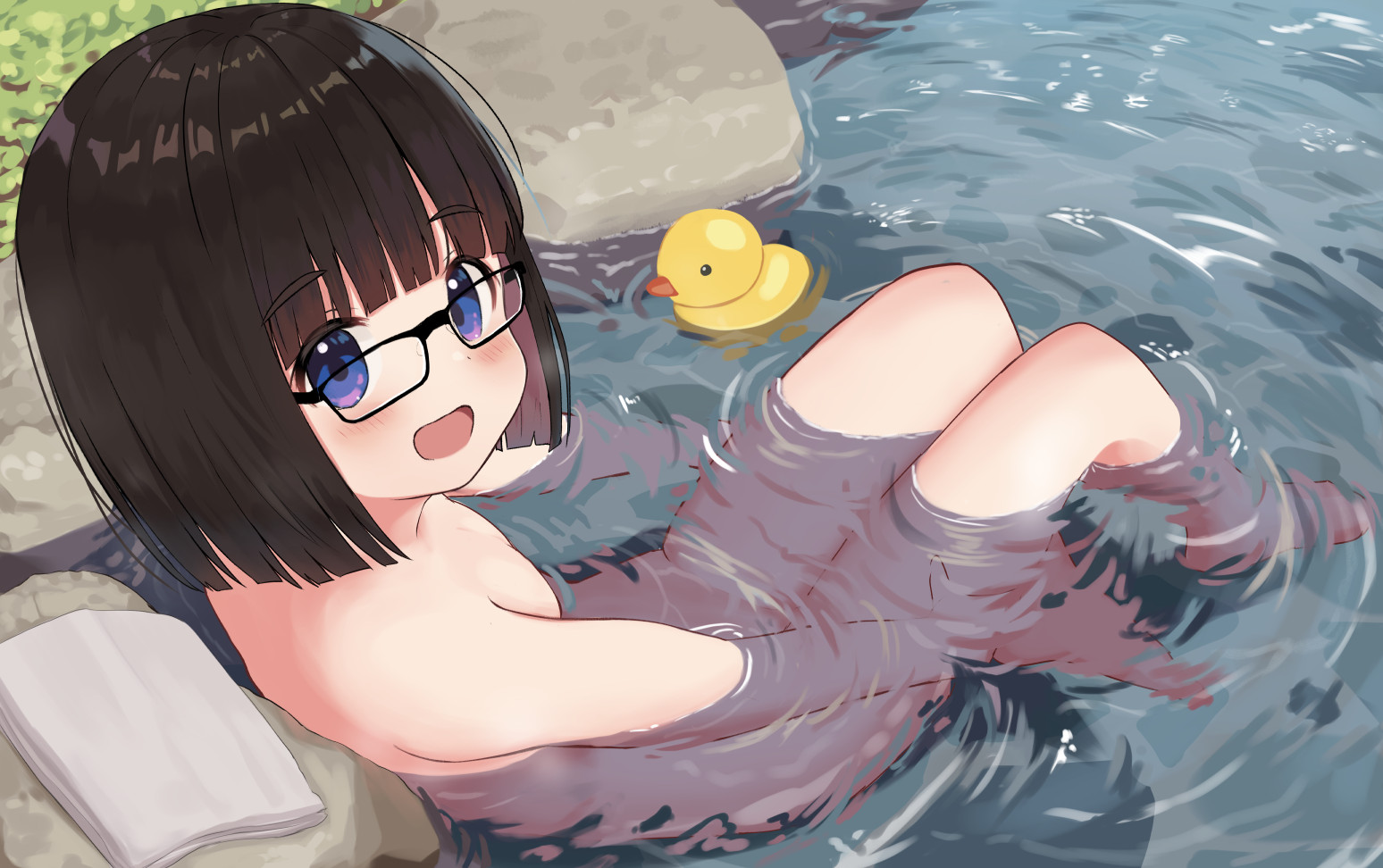二次ロリ少女が寒くなってきたのでお風呂で温まってるおふロリ二次エロ画像-35