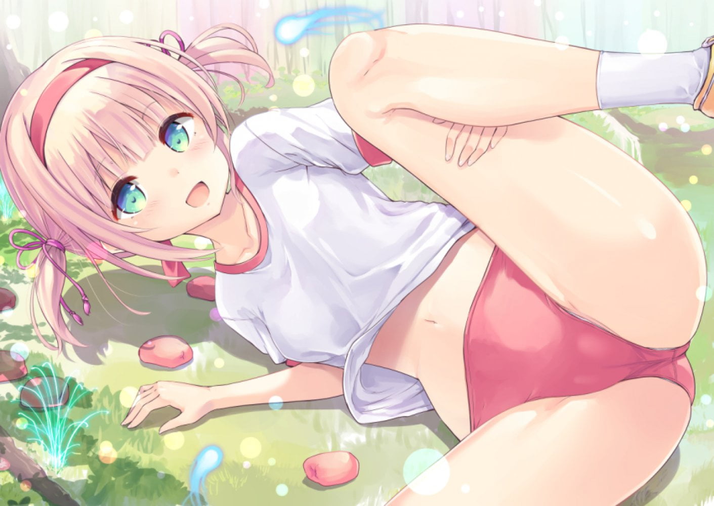 二次ロリ少女が目の前でこんなにお股おっぴろげてたら視線は股間にくぎ付けだよってロリ開脚二次エロ画像-33