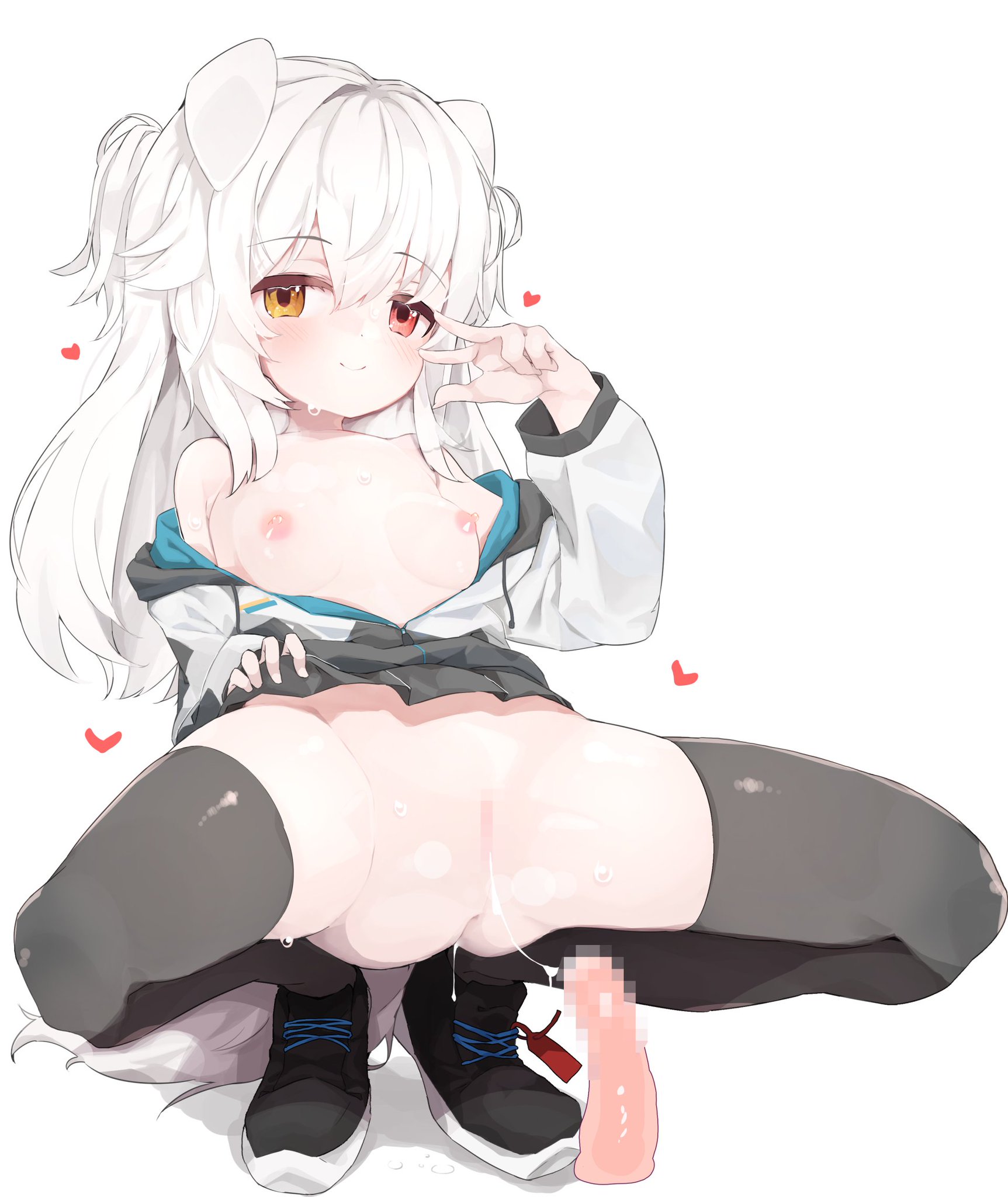 二次ロリ少女がスケベな顔してこちらを挑発してくるロリ挑発二次エロ画像-27