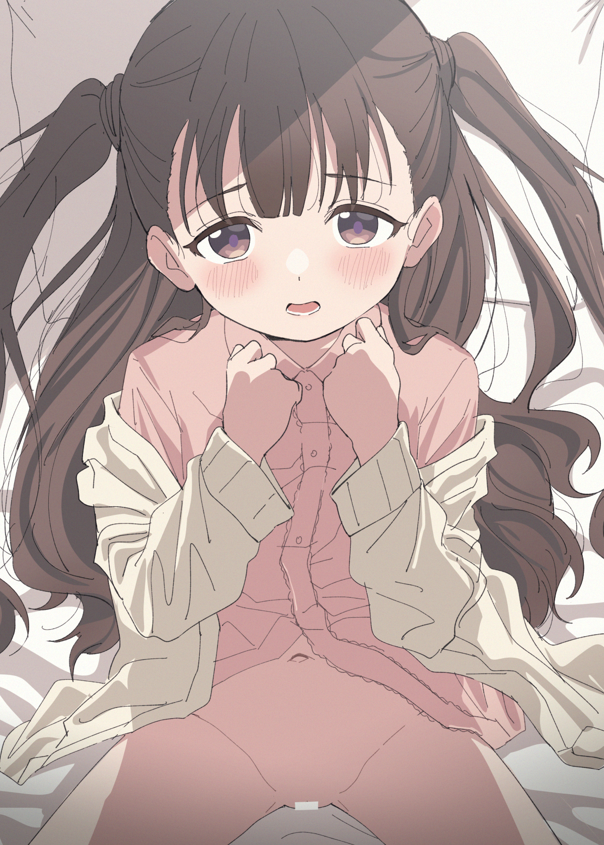 二次ロリ少女がスケベな顔してこちらを挑発してくるロリ挑発二次エロ画像-49