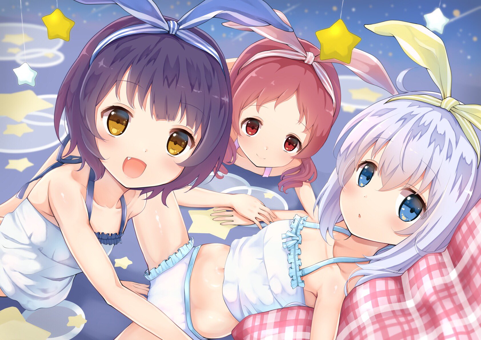 二次ロリ少女が複数人エッチな格好で並んでくれて順番にエッチしたいロリハーレム二次エロ画像-34
