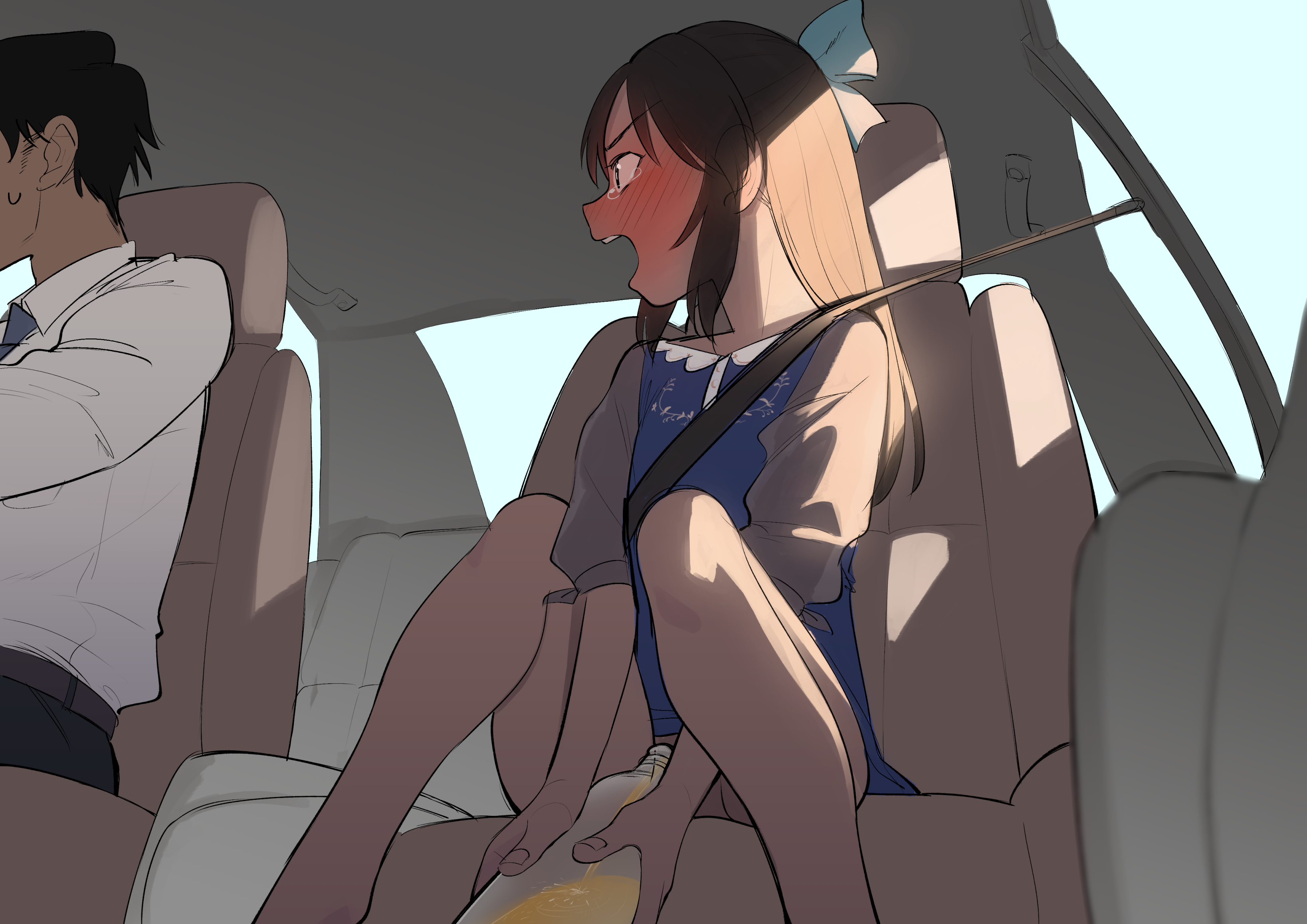 二次ロリ少女と車のでエッチしてるカーエッチカーセックスデートの二次エロ画像-37