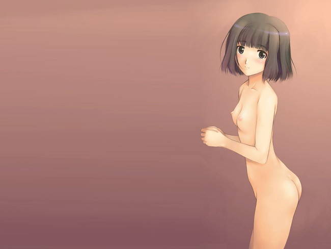 二次ロリ少女がなぜか全裸姿でロリマンとか見放題な露出とか挑発みたいな二次エロ画像-2