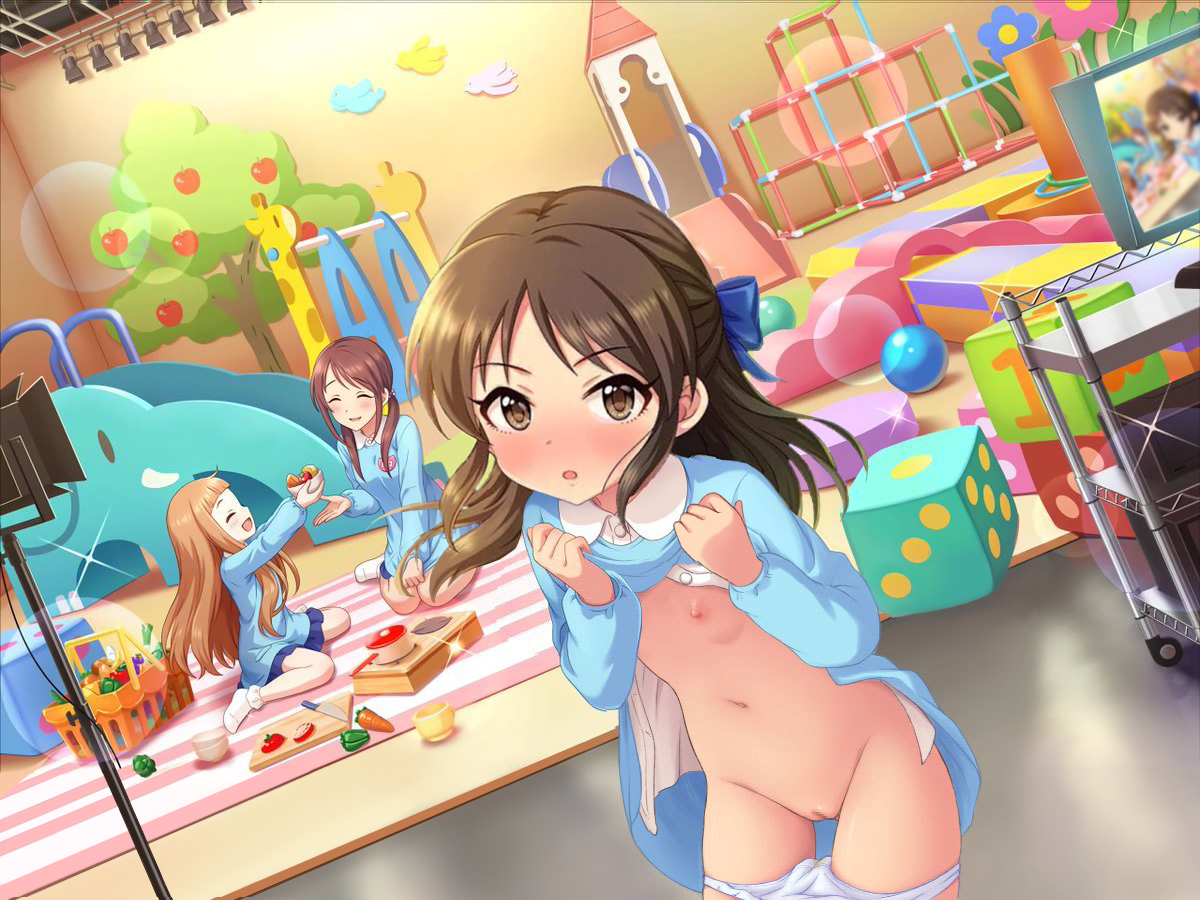二次ロリ少女が暖かくなってきて露出プレイのドキドキ感を楽しむロリ露出二次エロ画像-21