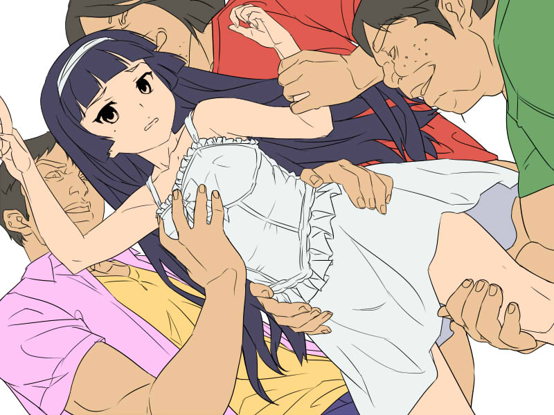 私立小学校？中学校？に通うJSやJCが電車に乗ってると触りたくなってしまう危険なロリ痴漢二次エロ画像-15