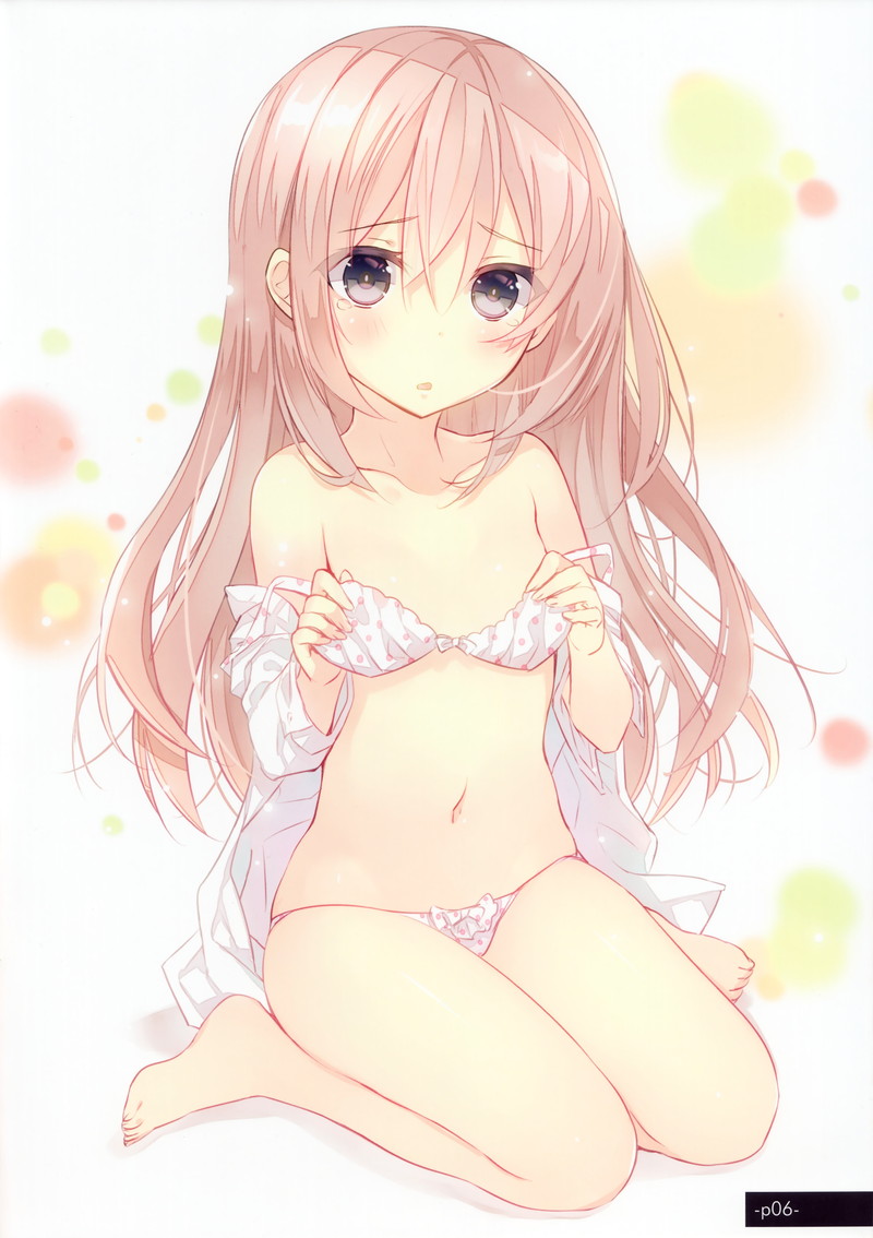 二次貧乳ロリっ子が半脱ぎで服の下の肌を見せて早く…て感じで待ってくれてる即いただきますな二次エロ画像-23