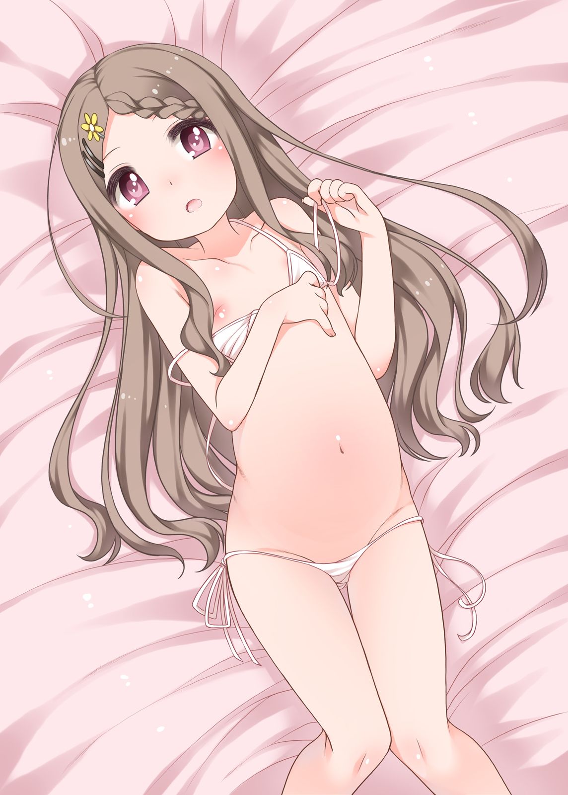 完膚なきまでにくびれの無い幼児体系なロリ少女の寸胴エロ画像-31