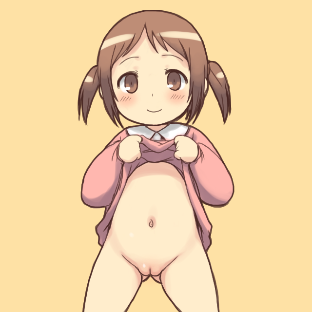 二次ロリ少女の寸胴ボディのおへそをぺろぺろしたくなるロリペドおへそ二次エロ画像-6