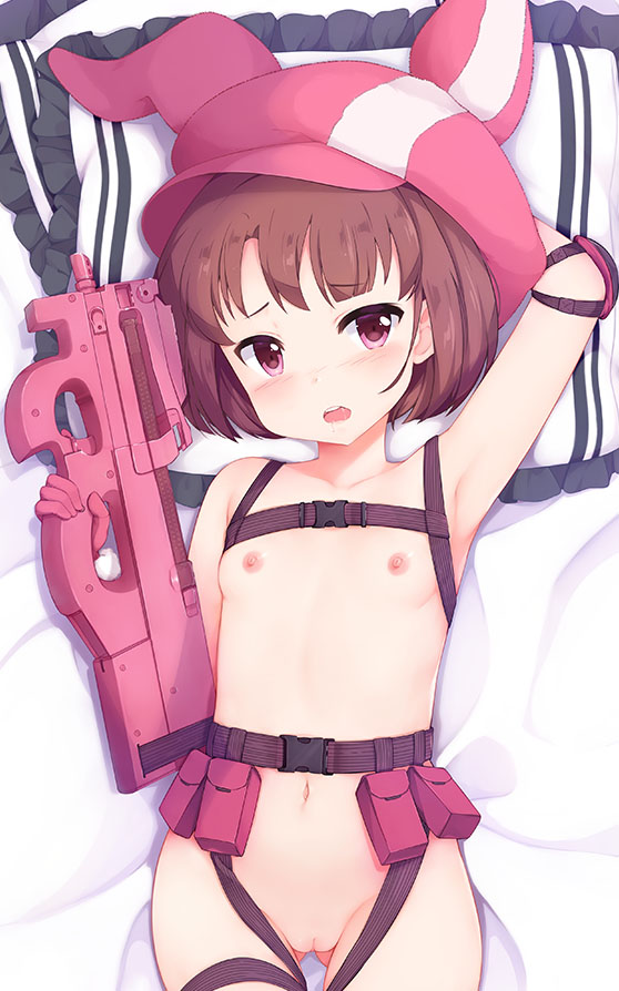 二次ロリ少女の寸胴ボディのおへそをぺろぺろしたくなるロリペドおへそ二次エロ画像-28