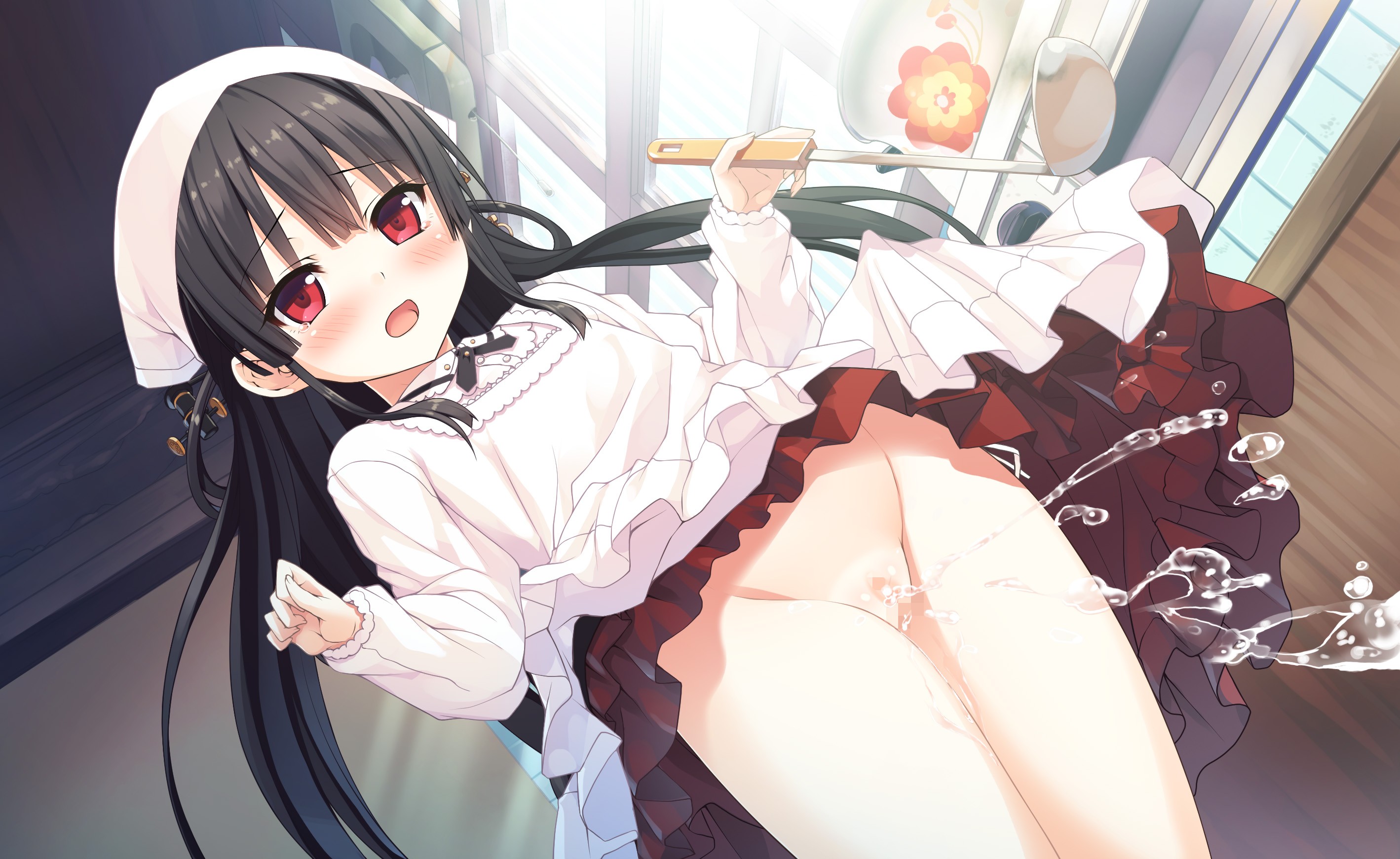 服は着てるけどパンツは脱いでたり穿いてなかったりなノーパンロリ少女の二次エロ画像-48