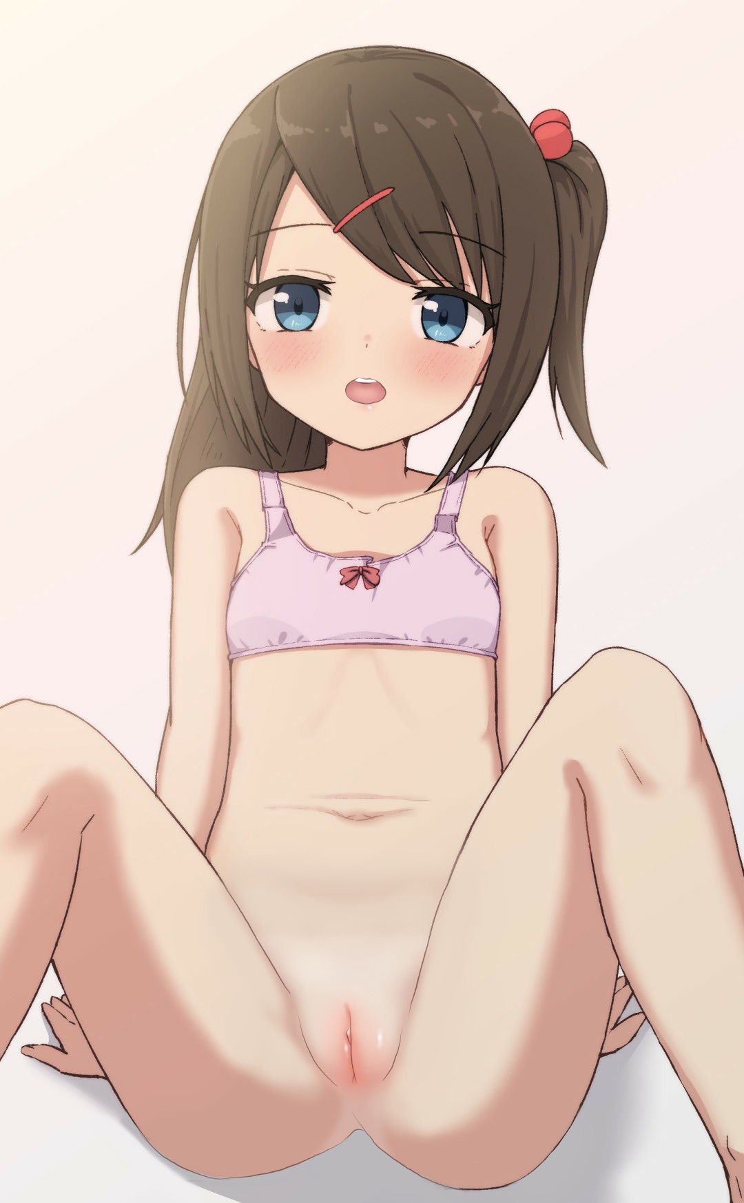 二次ロリ少女のすべすべで触ったら柔らかくて気持ちよさそうなお腹とおへその魅力を堪能する二次エロ画像-19