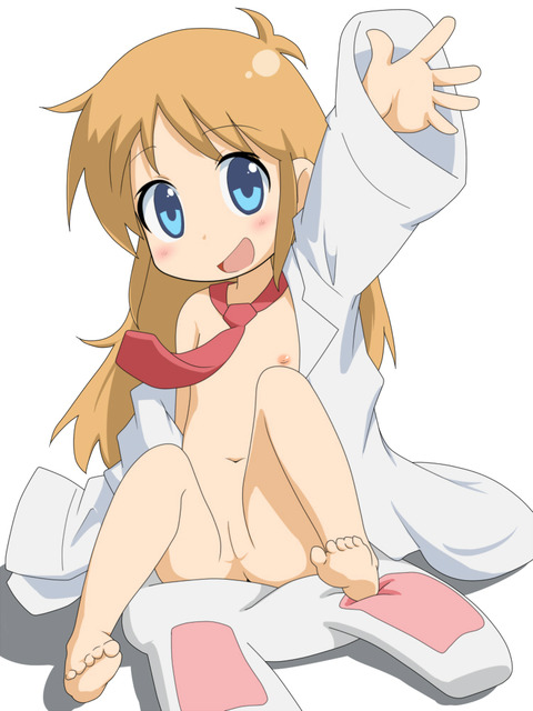 二次ロリ少女が脚を開いてロリおまんまん丸見えなロリ満開ロリマン二次エロ画像-6