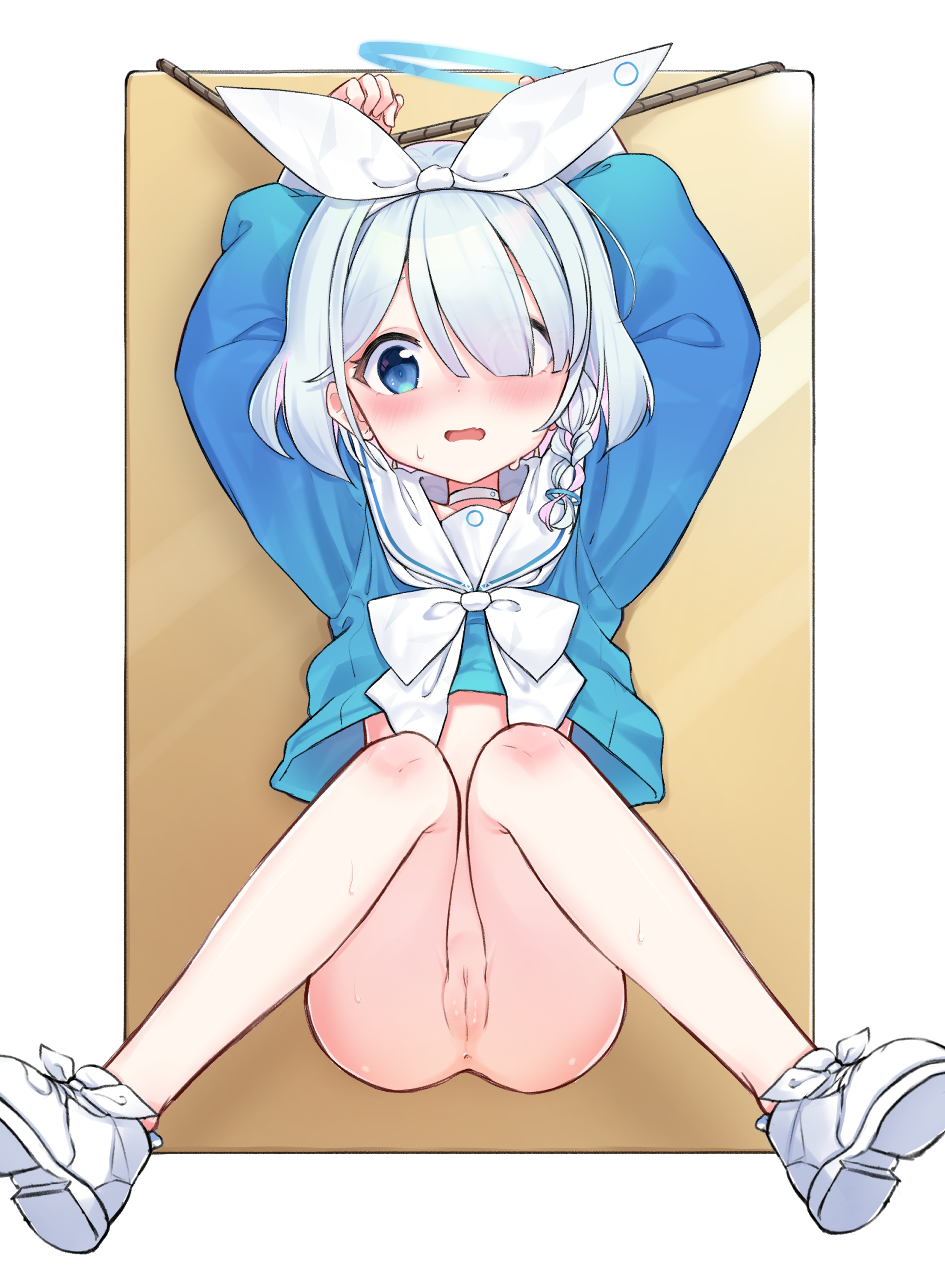 二次ロリ少女のロリスジロリマンを楽しむロリスジマンコの二次エロ画像-47