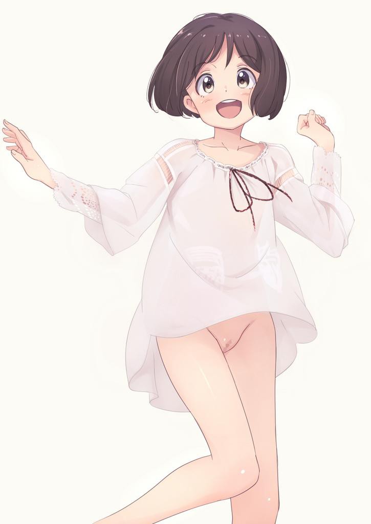 二次ロリ少女のスジがいい！つるつるロリマンスジが丸見えでエッチなスジ少女の二次エロ画像-6