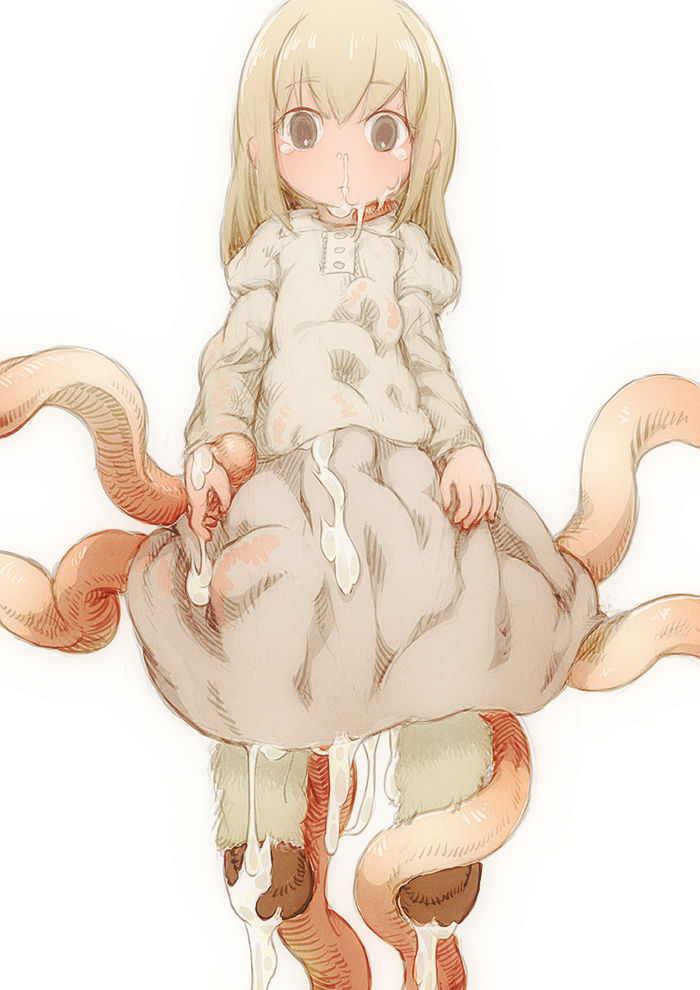 二次ロリ少女がが触手に襲われて強制アクメさせられるイかす事しか考えてないロリコン触手姦二次エロ画像-6