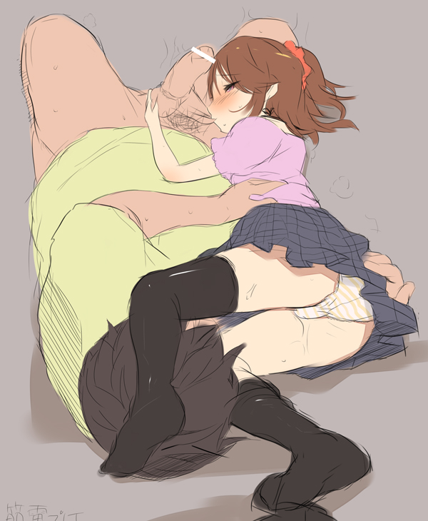 二次ロリ少女とシックスナインでお互いのあそこを弄りあったり舐めあったりするようなロリ69二次エロ画像-12