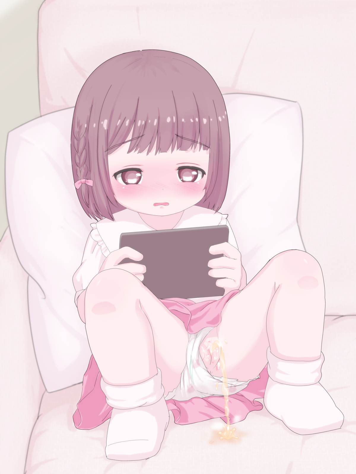 二次ロリ少女がまんぐりがえしやM字開脚なんかで股間部分が丸見え羞恥ポーズな二次エロ画像-66