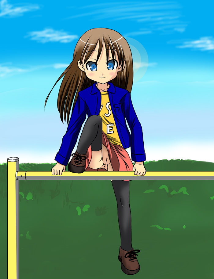 二次ロリ少女が自分からエッチな恰好したりエッチに積極的な淫乱ロリ少女の二次エロ画像-6